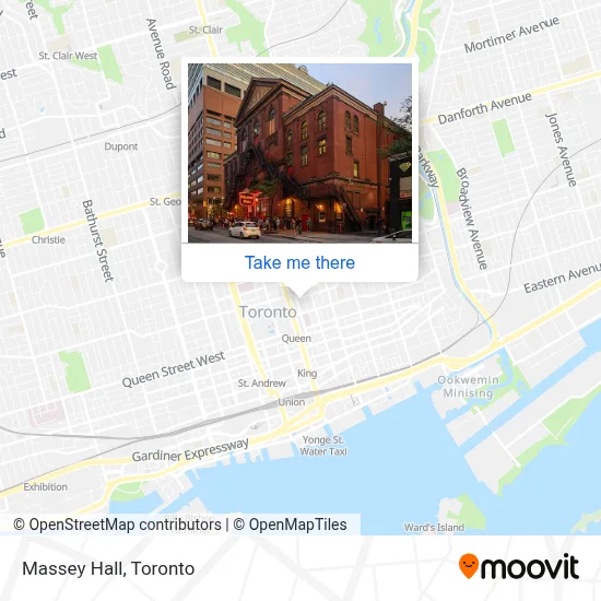 Massey Hall map