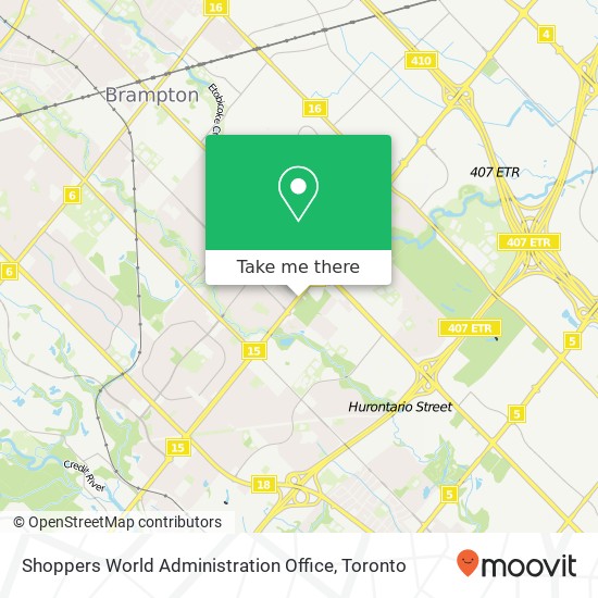 Shoppers World Administration Office map