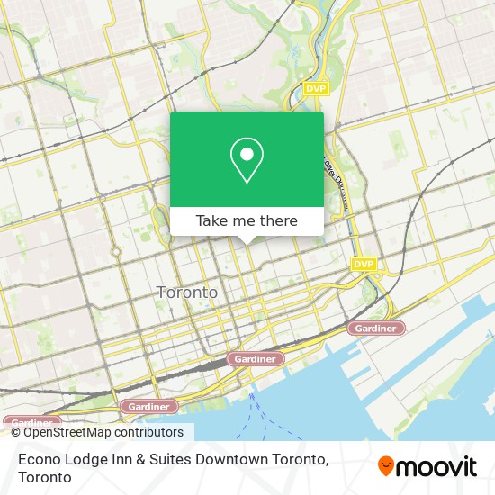 Econo Lodge Inn & Suites Downtown Toronto plan