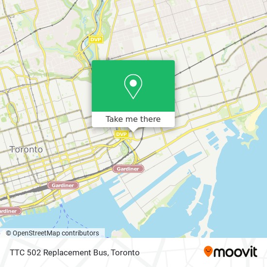 TTC 502 Replacement Bus plan