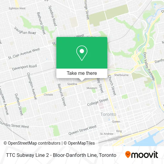 Bloor Danforth Line Map How To Get To Ttc Subway Line 2 - Bloor-Danforth Line In Toronto By Subway,  Bus Or Train?