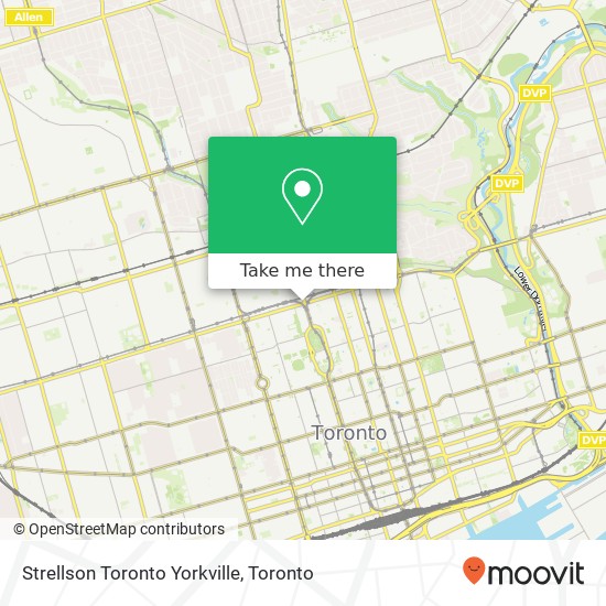 Strellson Toronto Yorkville map
