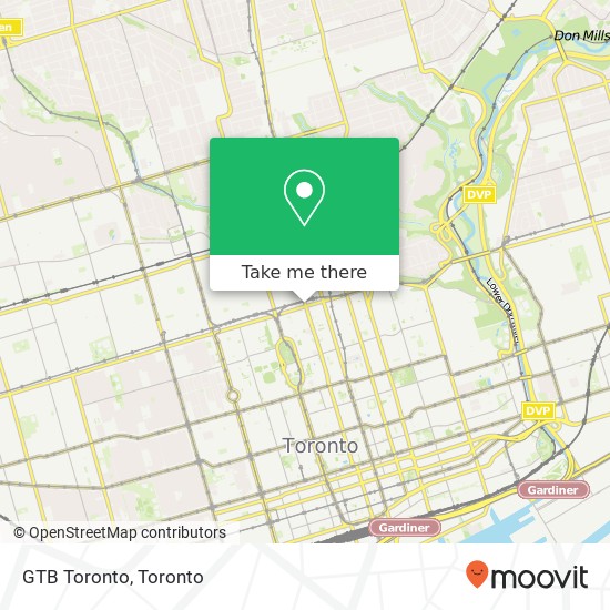 GTB Toronto map
