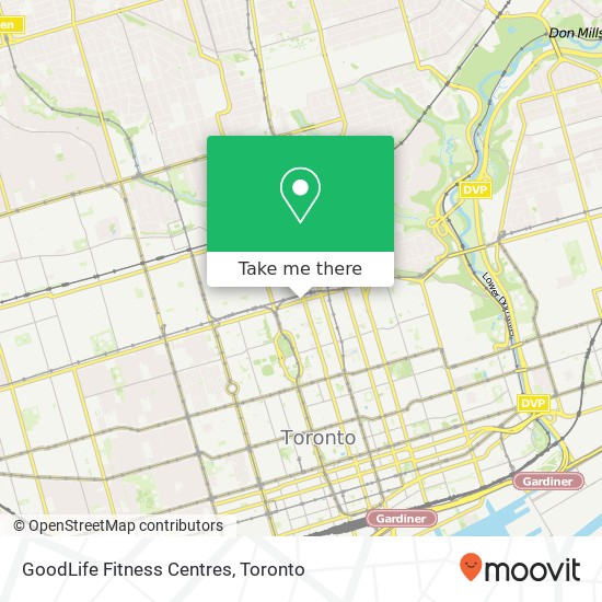GoodLife Fitness Centres map