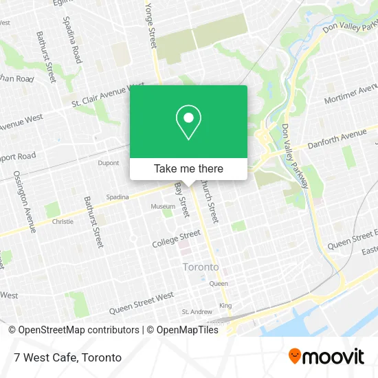 7 West Cafe map