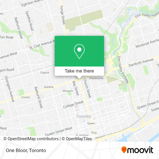 One Bloor map