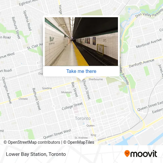 Lower Bay Station map