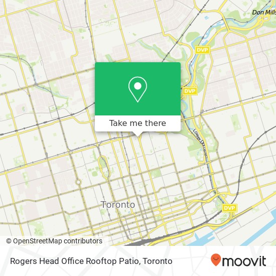 Rogers Head Office Rooftop Patio map