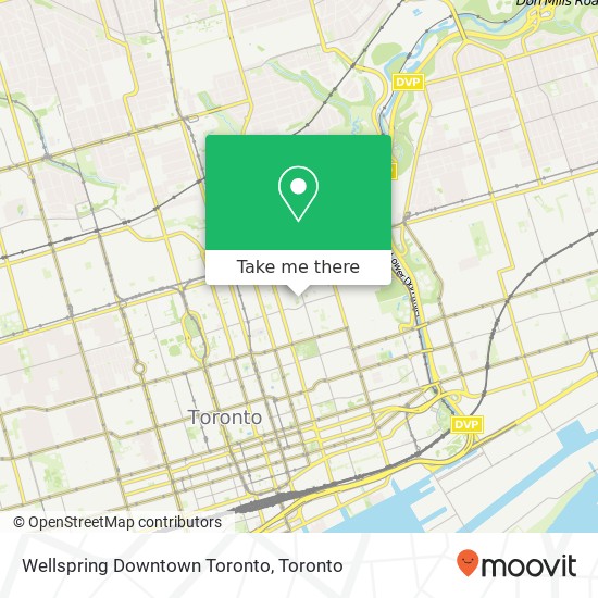 Wellspring Downtown Toronto map