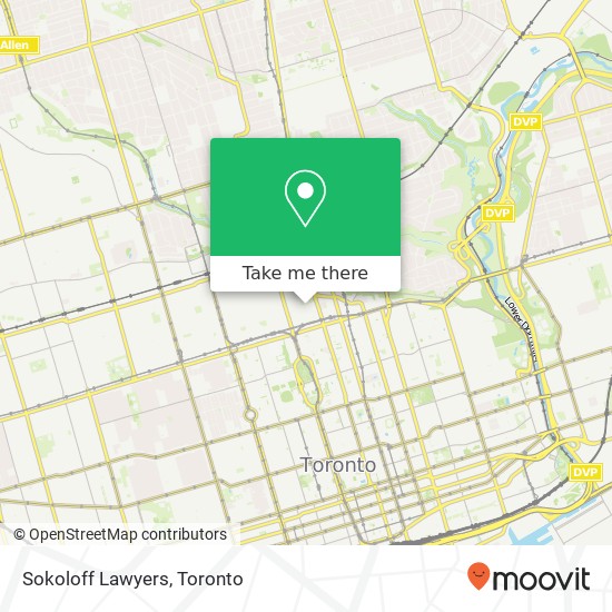 Sokoloff Lawyers map