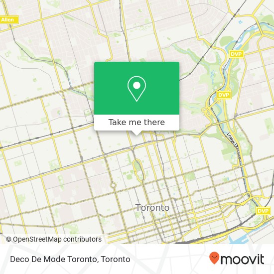 Deco De Mode Toronto map