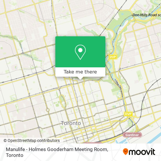 Manulife - Holmes Gooderham Meeting Room map