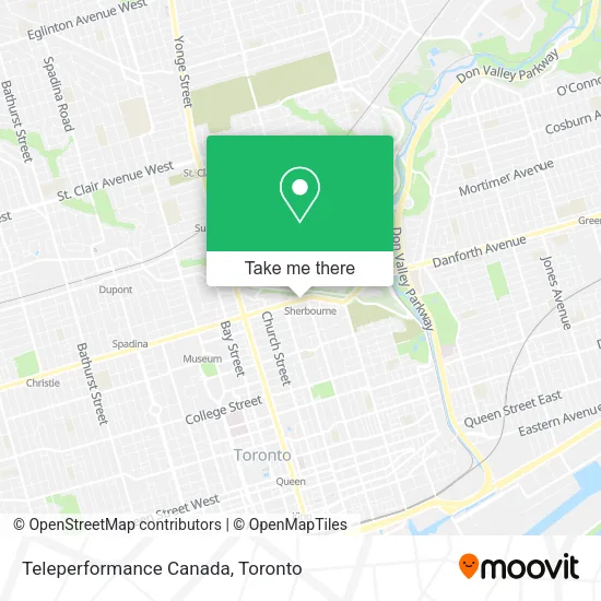 Teleperformance Canada map