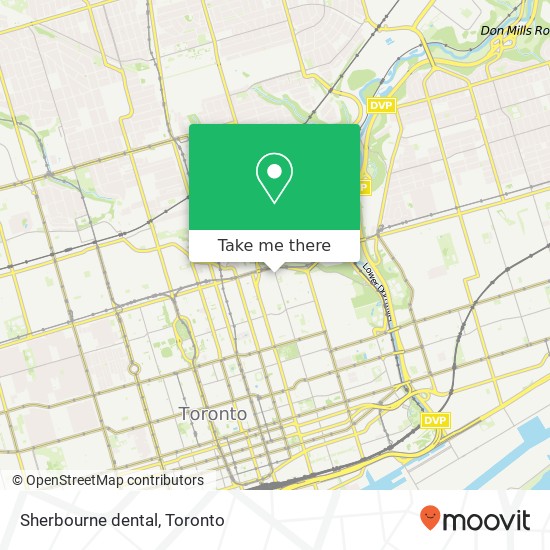 Sherbourne dental map