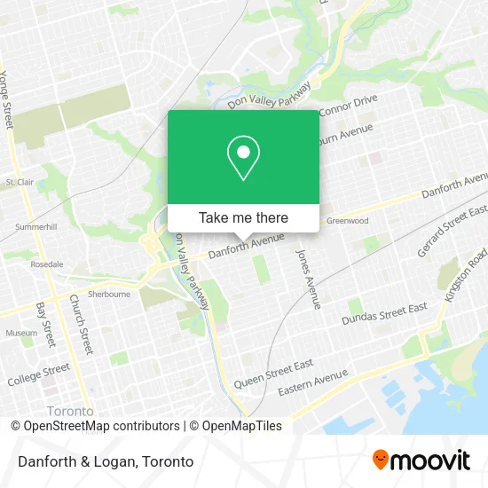 Danforth & Logan map