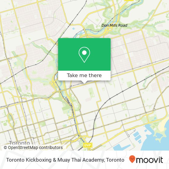 Toronto Kickboxing & Muay Thai Academy map