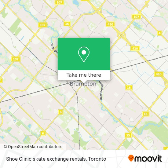 Shoe Clinic skate exchange rentals map