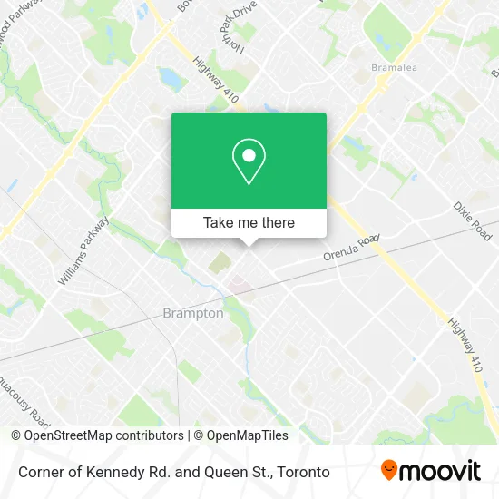 Corner of Kennedy Rd. and Queen St. plan