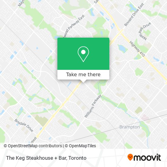 The Keg Steakhouse + Bar map