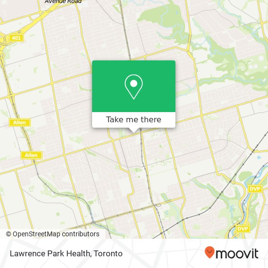 Lawrence Park Health map