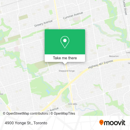4900 Yonge St. map