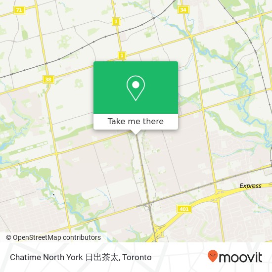 Chatime North York 日出茶太 map