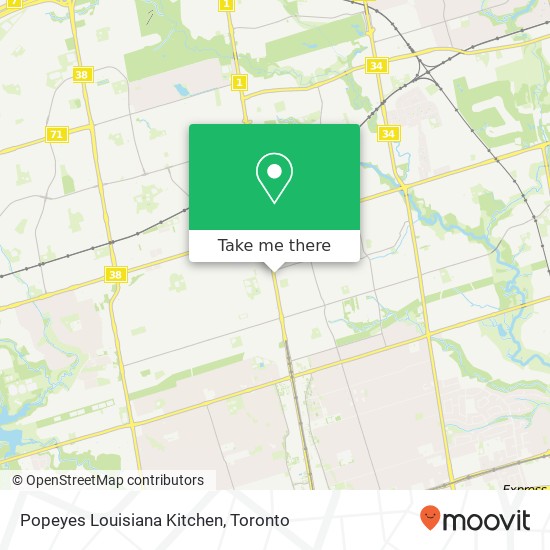 Popeyes Louisiana Kitchen map