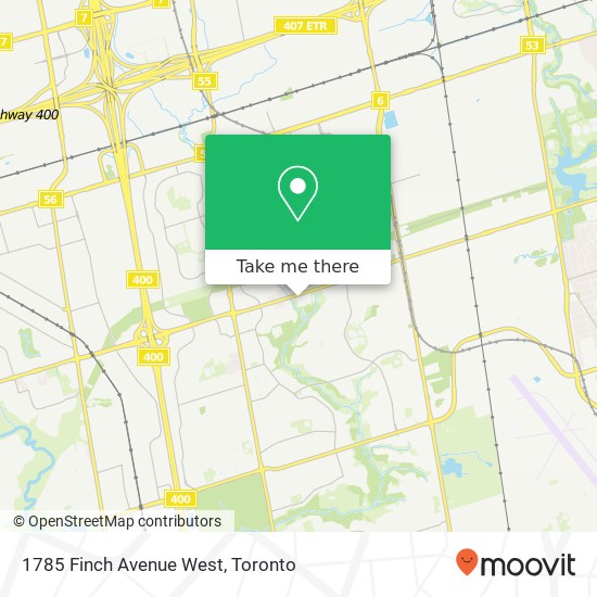 1785 Finch Avenue West map