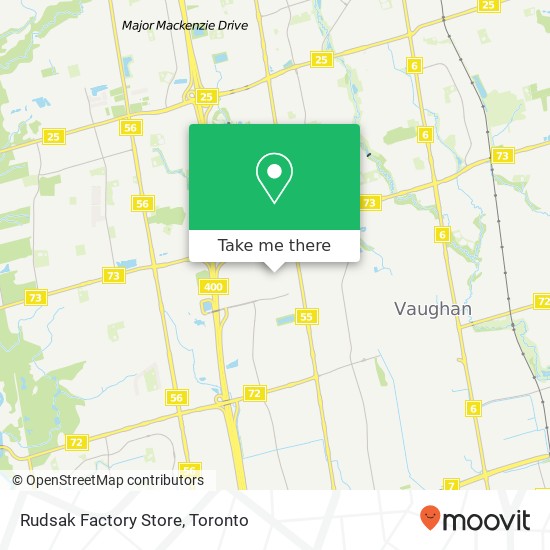 Rudsak Factory Store map