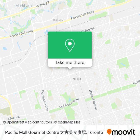 Pacific Mall Gourmet Centre 太古美食廣場 map