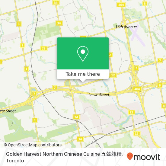 Golden Harvest Northern Chinese Cuisine 五穀雜糧 map