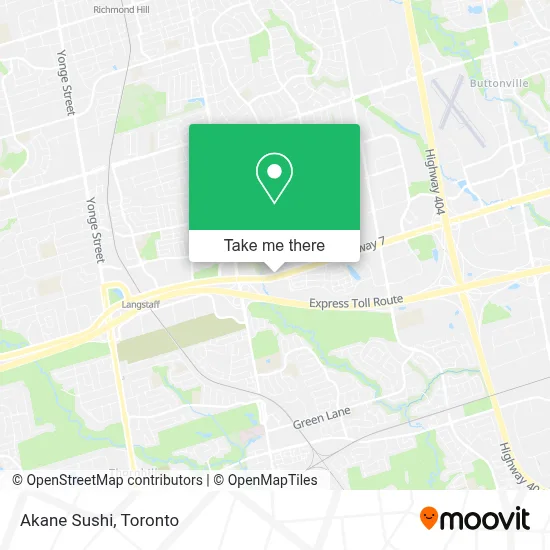 Akane Sushi map