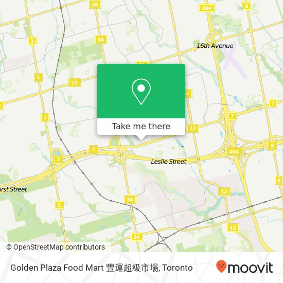 Golden Plaza Food Mart 豐運超級市場 map