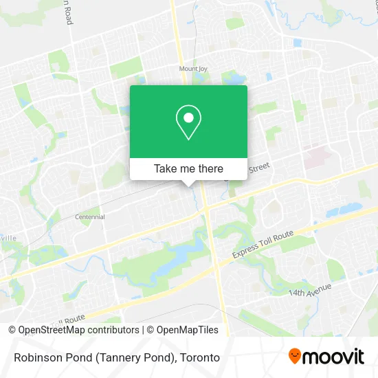 Robinson Pond (Tannery Pond) map