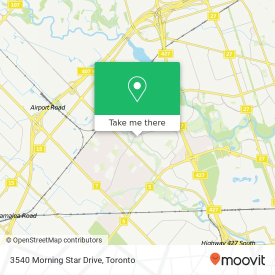 3540 Morning Star Drive map