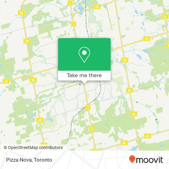 Pizza Nova map