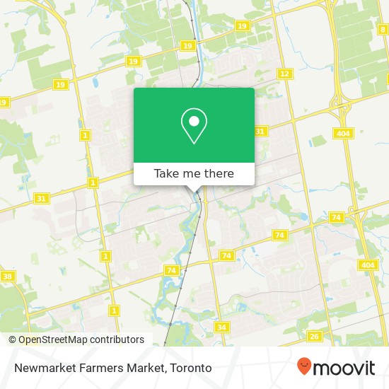 Newmarket Farmers Market map