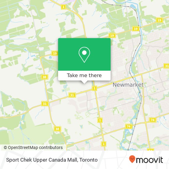 Sport Chek Upper Canada Mall plan