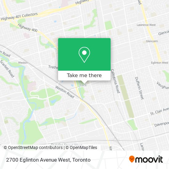 2700 Eglinton Avenue West map