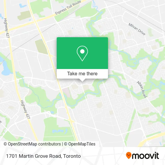 1701 Martin Grove Road map