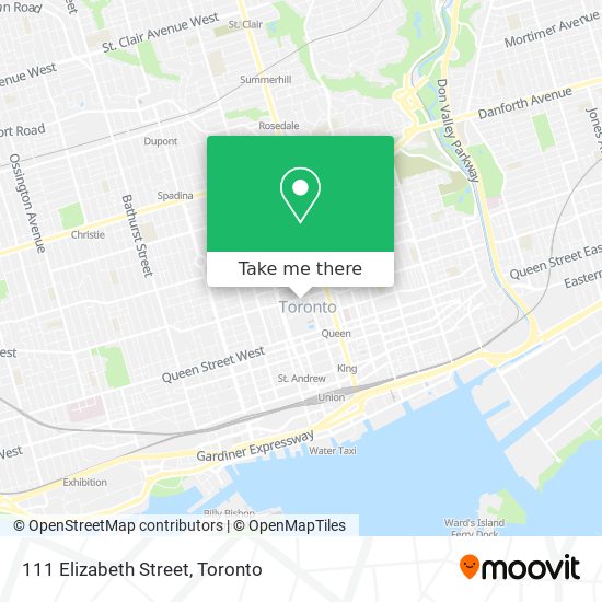 111 Elizabeth Street map