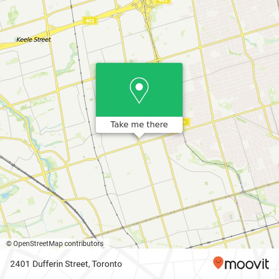 2401 Dufferin Street map