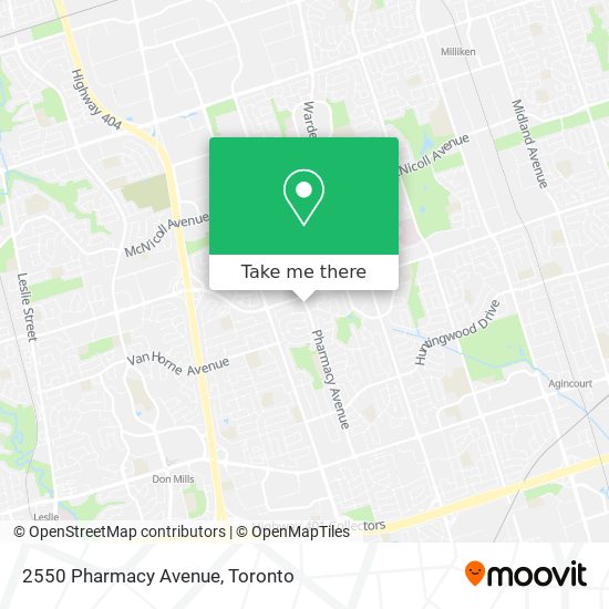 2550 Pharmacy Avenue map