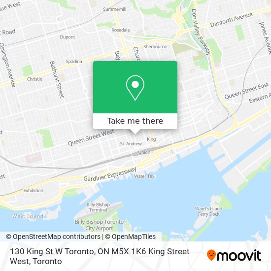 130 King St W Toronto, ON M5X 1K6 King Street West map