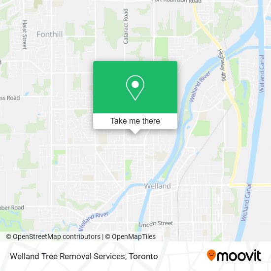 Welland Tree Removal Services map