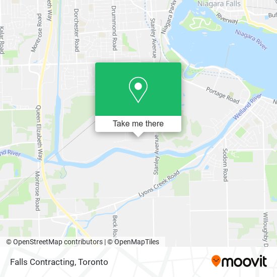 Falls Contracting map