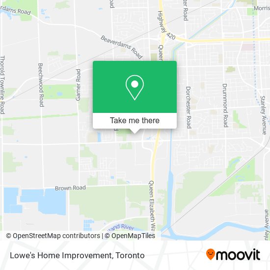 Lowe's Home Improvement map