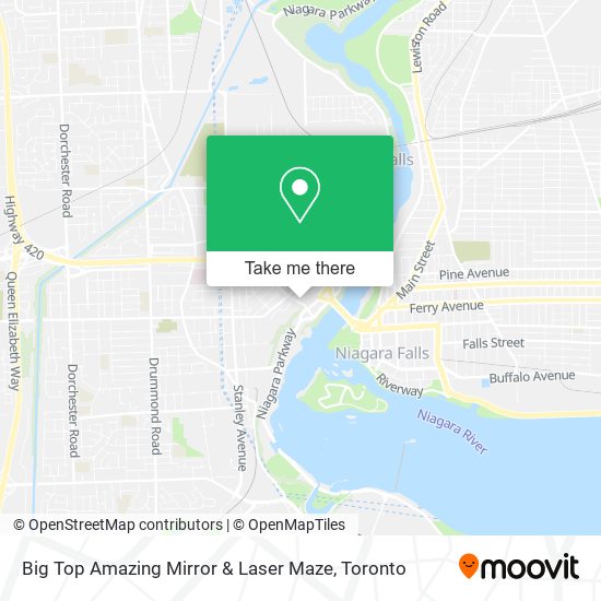 Big Top Amazing Mirror & Laser Maze map