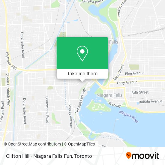 Clifton Hill - Niagara Falls Fun map