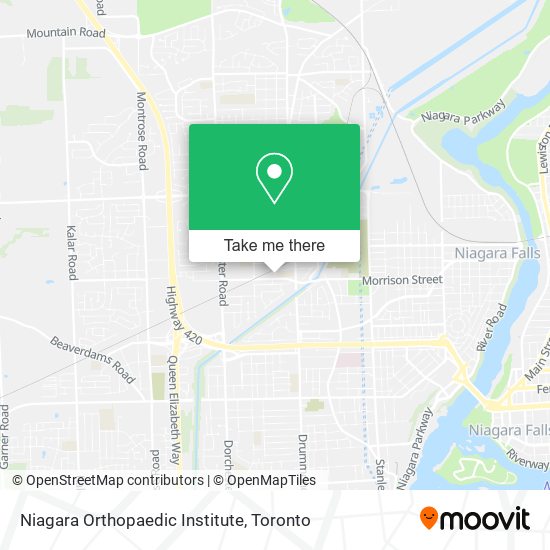 Niagara Orthopaedic Institute map
